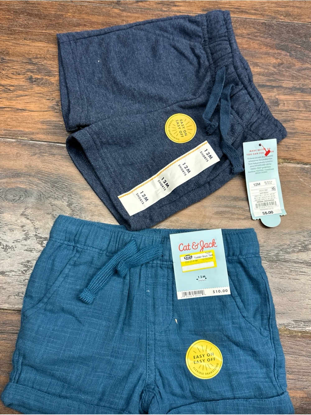 Cat & Jack Baby Boys Lot of 2 Shorts Size 12 Months NEW <<<409>>>>> - Picture 5 of 6